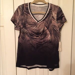 🆕 Calvin Klein Ombré Performance V-Neck Tee M